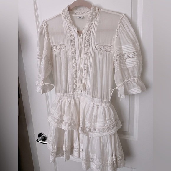 Aritzia White Lace Mini Dress - Picture 7 of 9